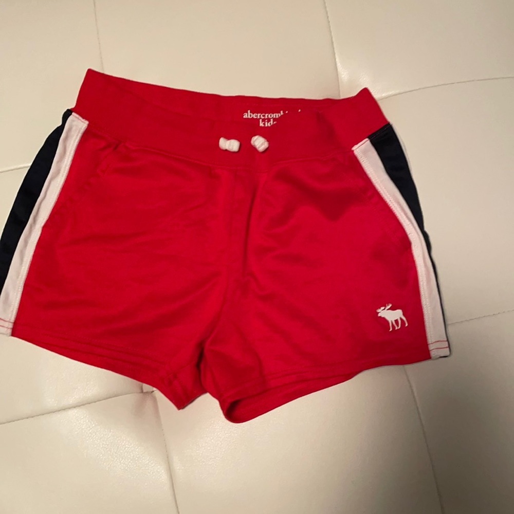 Abercrombie kids girls red shorts